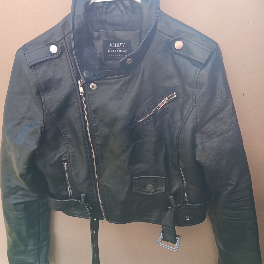 Black Faux Leather Jacket